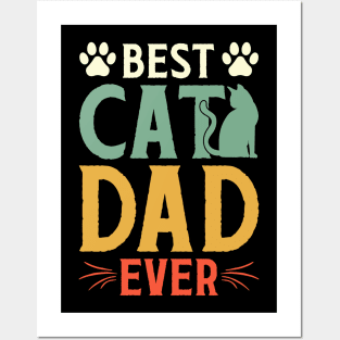 Best Cat Dad Ever Posters and Art